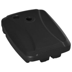 Cantilever Umbrella Base, 165 lbs. Capacity, Portable Offset Umbrella Stand on Wheels, Mobile, Heavy-Duty, Fillable with Water or Sand, Black