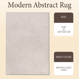 Large Area Rug Living Room Rugs, Brown Soft Machine Washable Rug for Entryway Non-Slip Door Mat (title: default title)